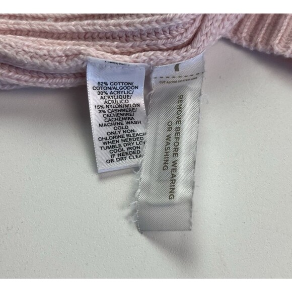 Ribbed Chunky Knit Sweater size S Pink Oversized Slouchy Cabincore Soft Girl - Picture 10 of 10